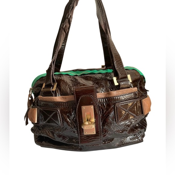 Authentic Chloe patent leather handbag - Picture 12 of 12